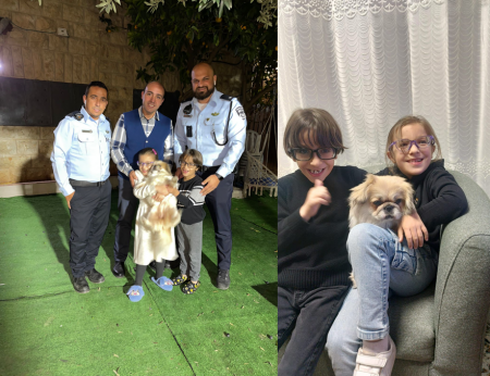 شرطة القدس بالعيساوية : اعادة كلب لاطفال من ذوي الاحتياجات الخاصة